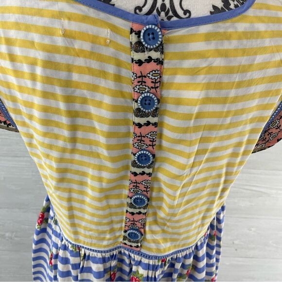 Matilda Jane On My Mind Striped Floral Babydoll Top - Picture 7 of 8